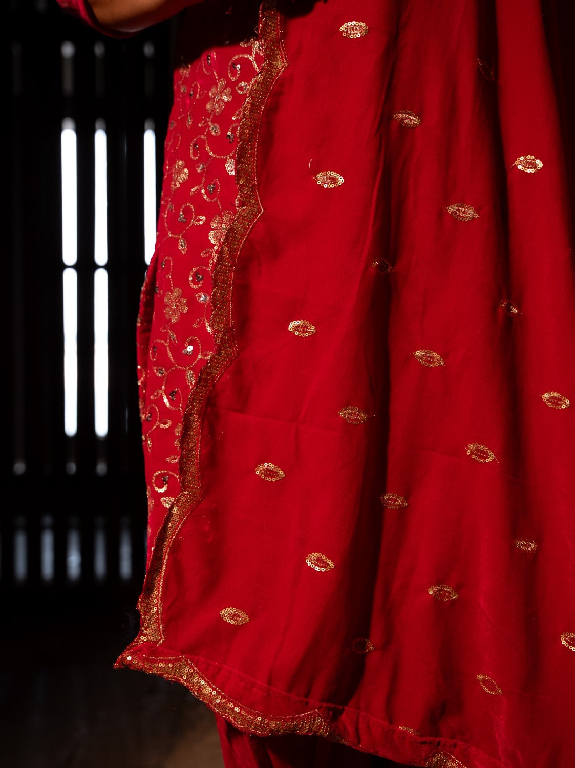 Ruhi Pink Velvet Set