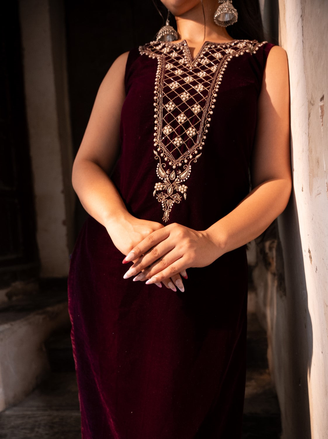 Noor Velvet Kurta Set