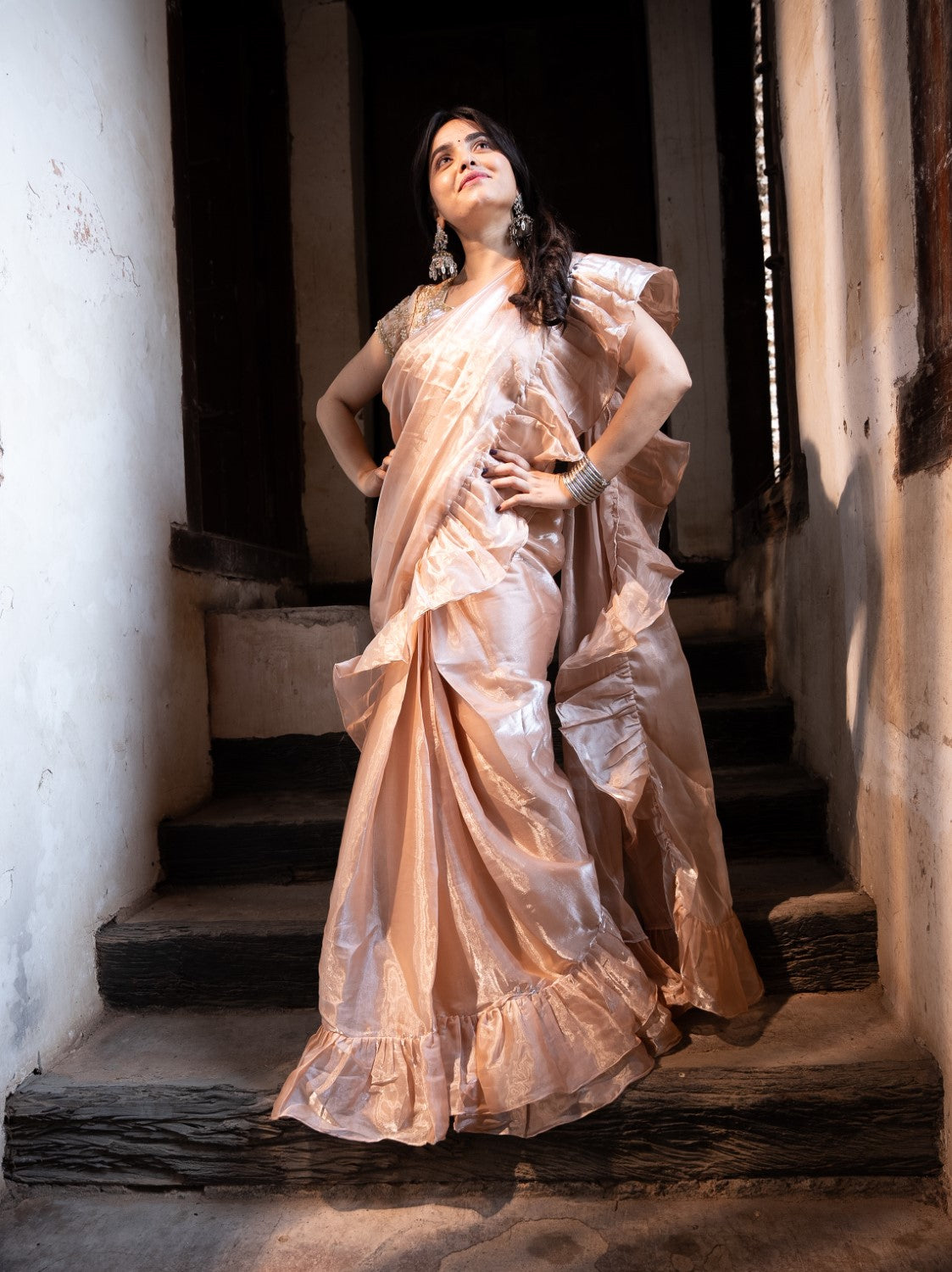 Image of Sidhi Ruffle Saree