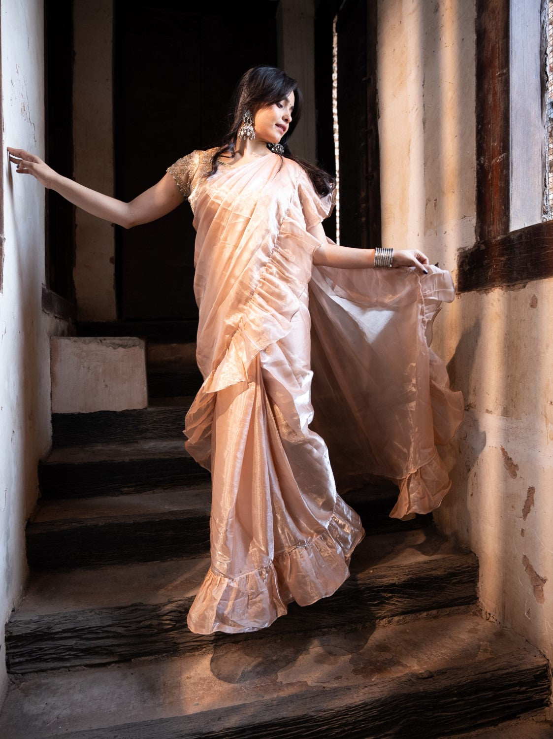 Sidhi Ruffle Saree