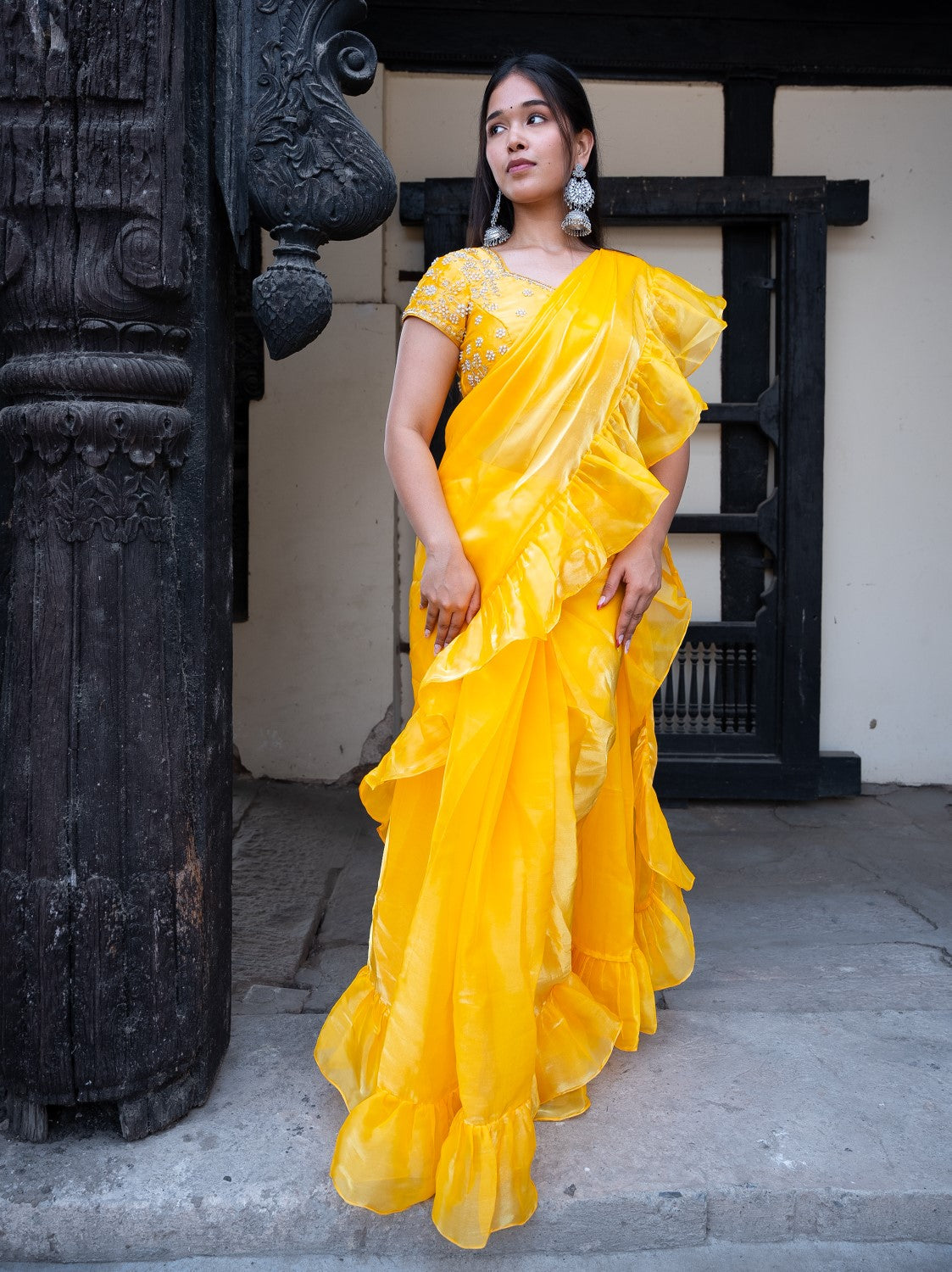 Image of Ridhi Ruffle Saree