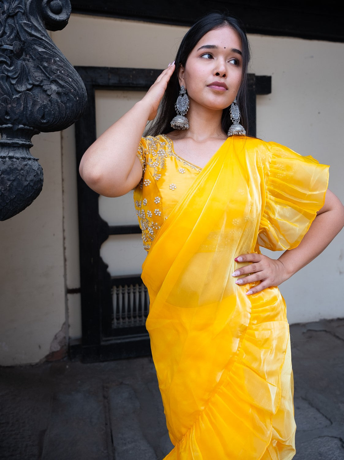 Image of Ridhi Ruffle Saree