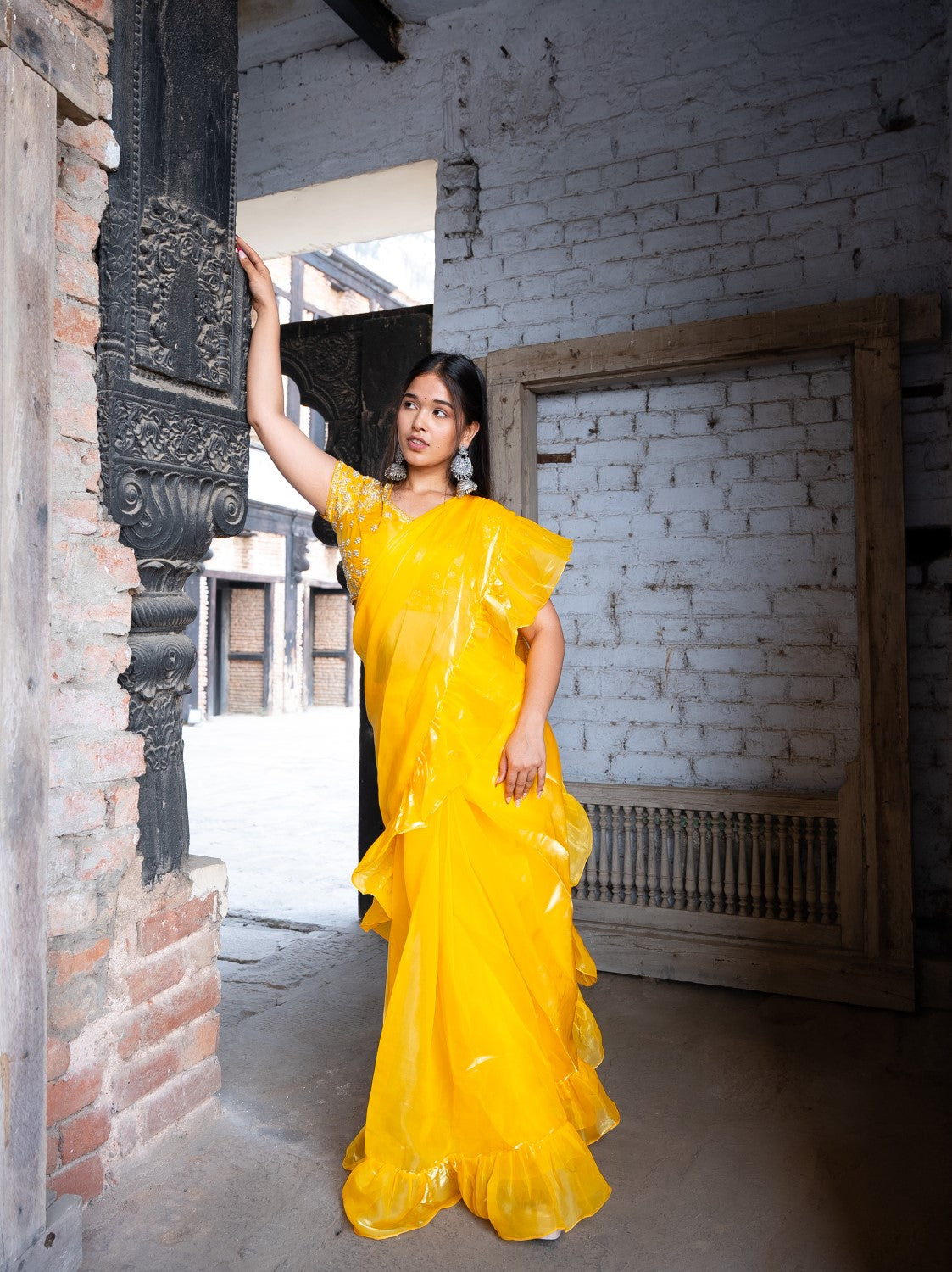 Ridhi Ruffle Saree