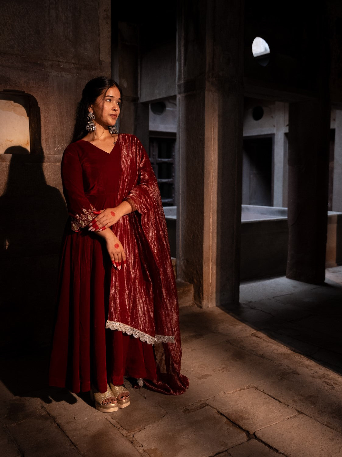 Image of Zarqa Velvet Anarkali