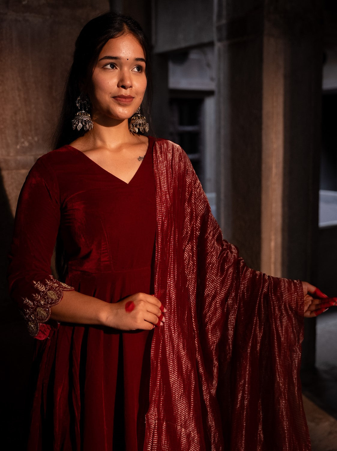 Image of Zarqa Velvet Anarkali