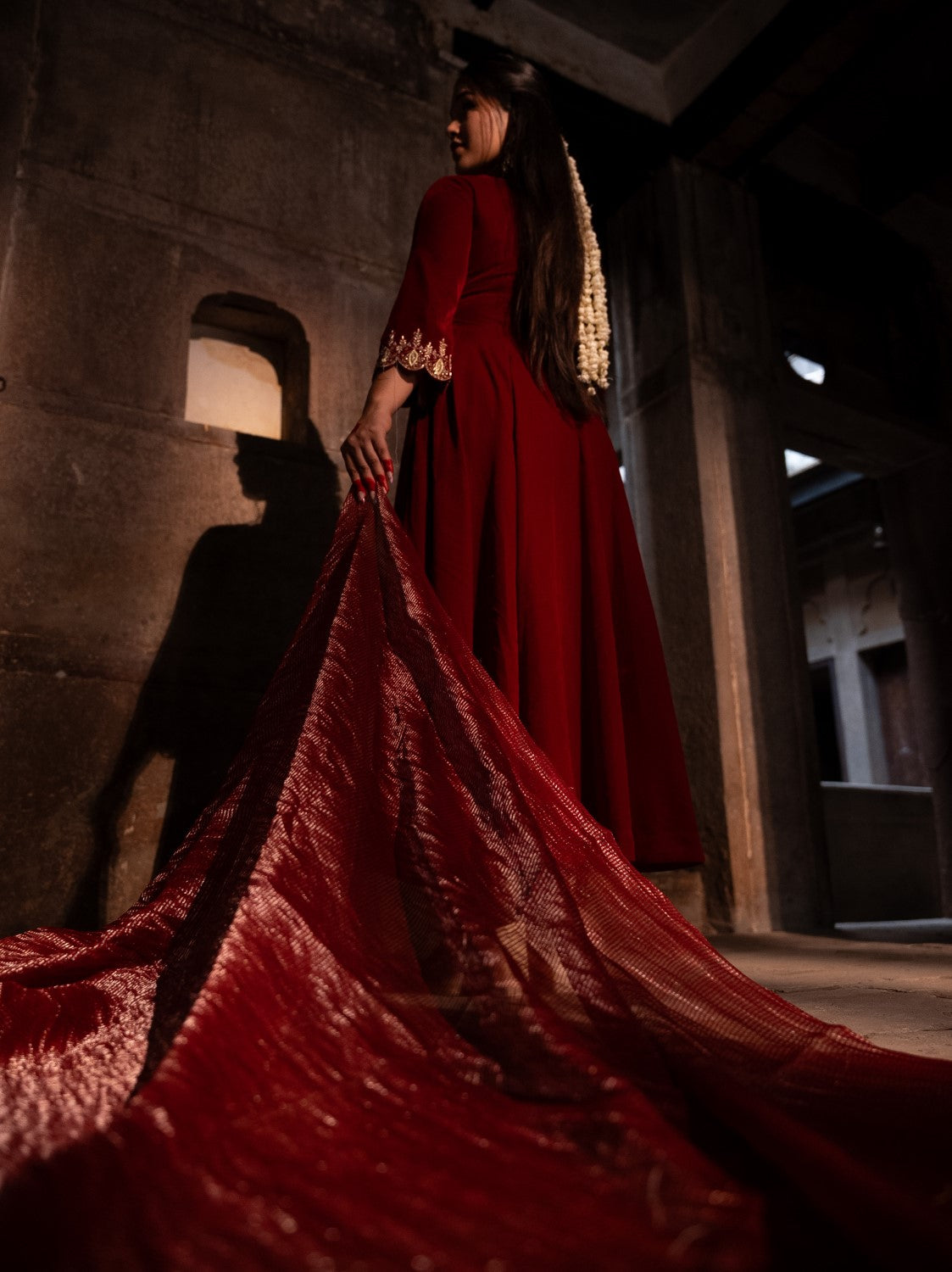 Zarqa Velvet Anarkali