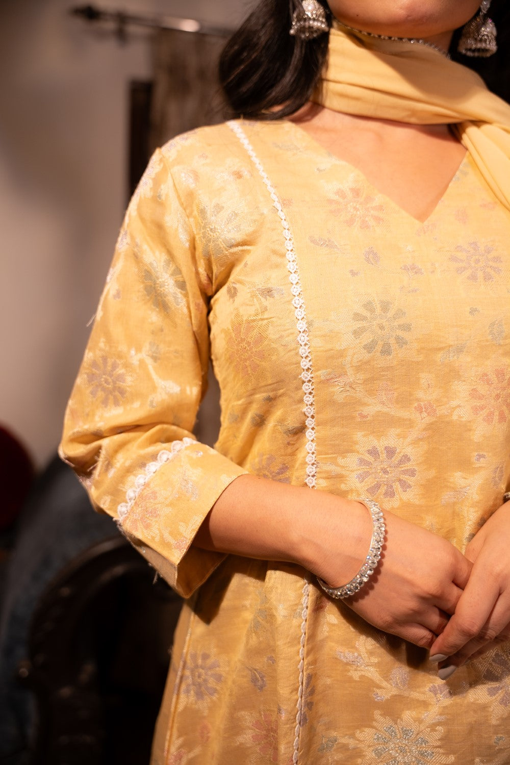 Saanvi Chanderi Kurta
