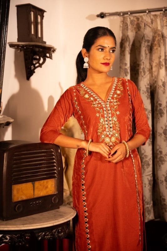 Image of Aaira Velvet Co-ord set