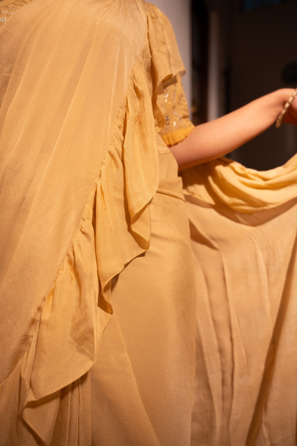 Image of Tanvi Golden Saree