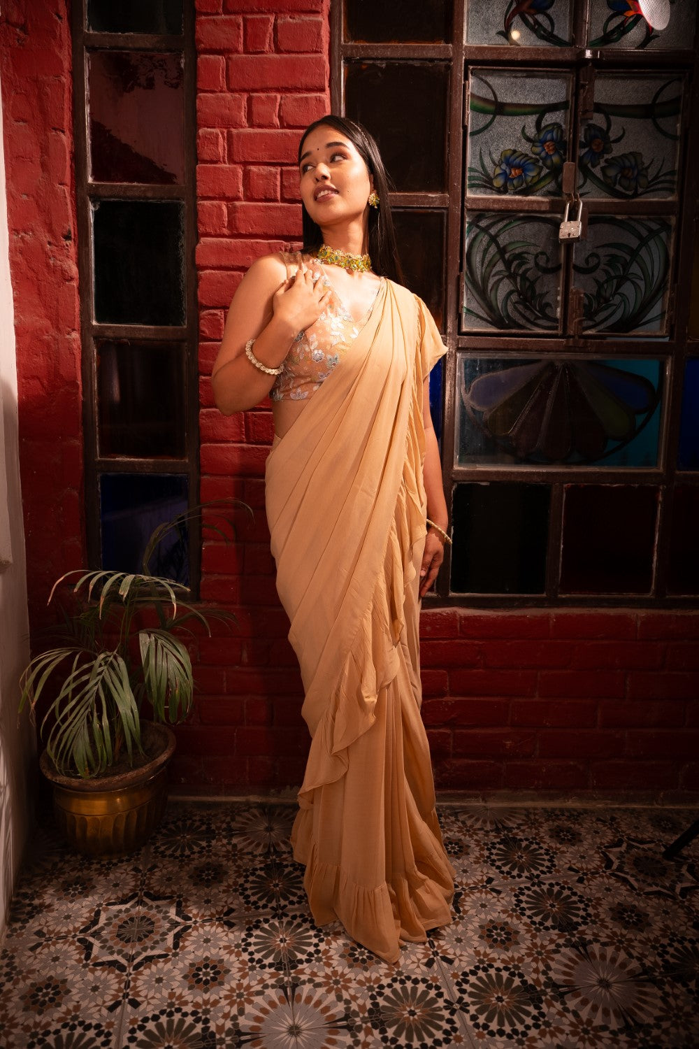 Aria Georgette Saree
