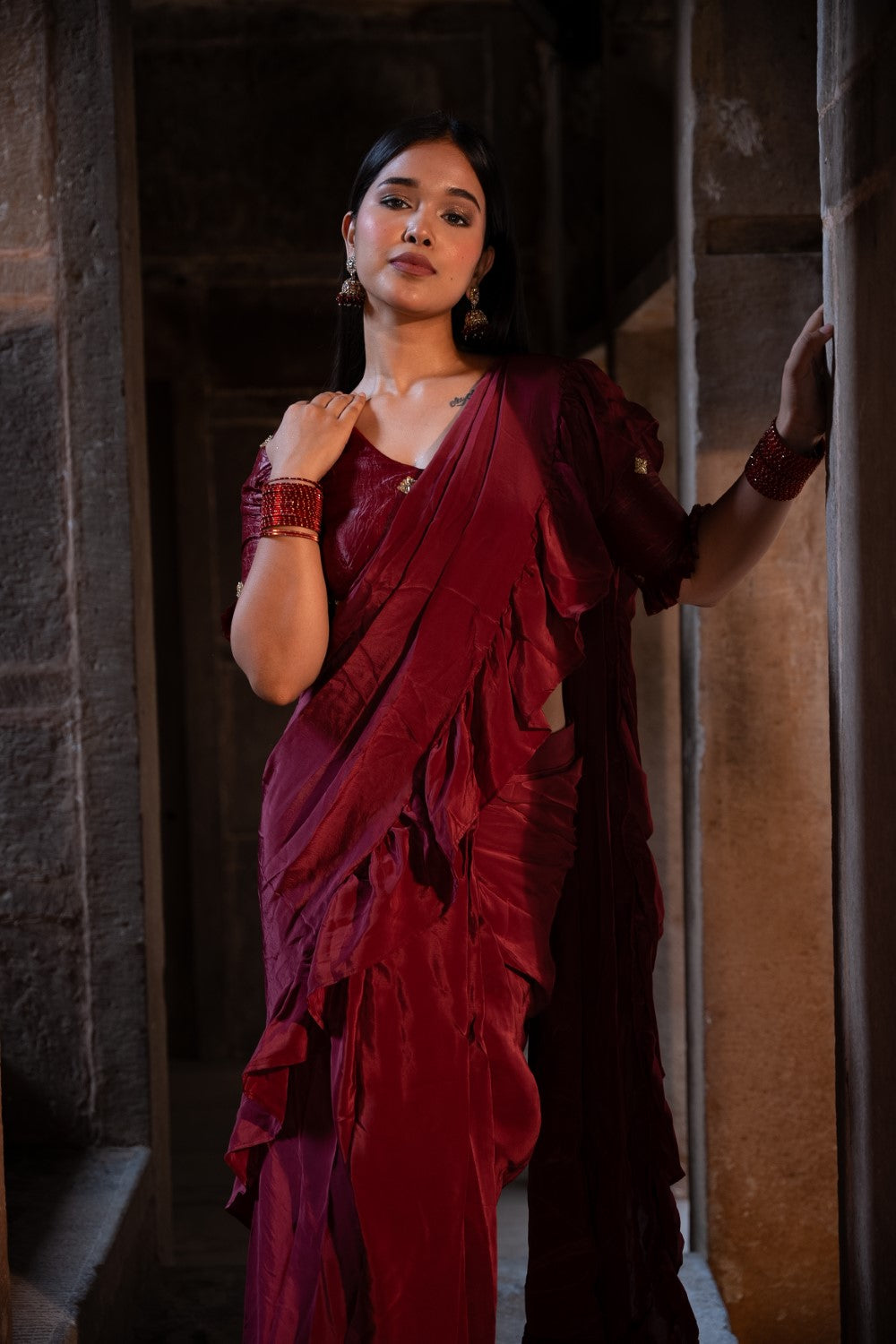 Rasa Ruffle Saree
