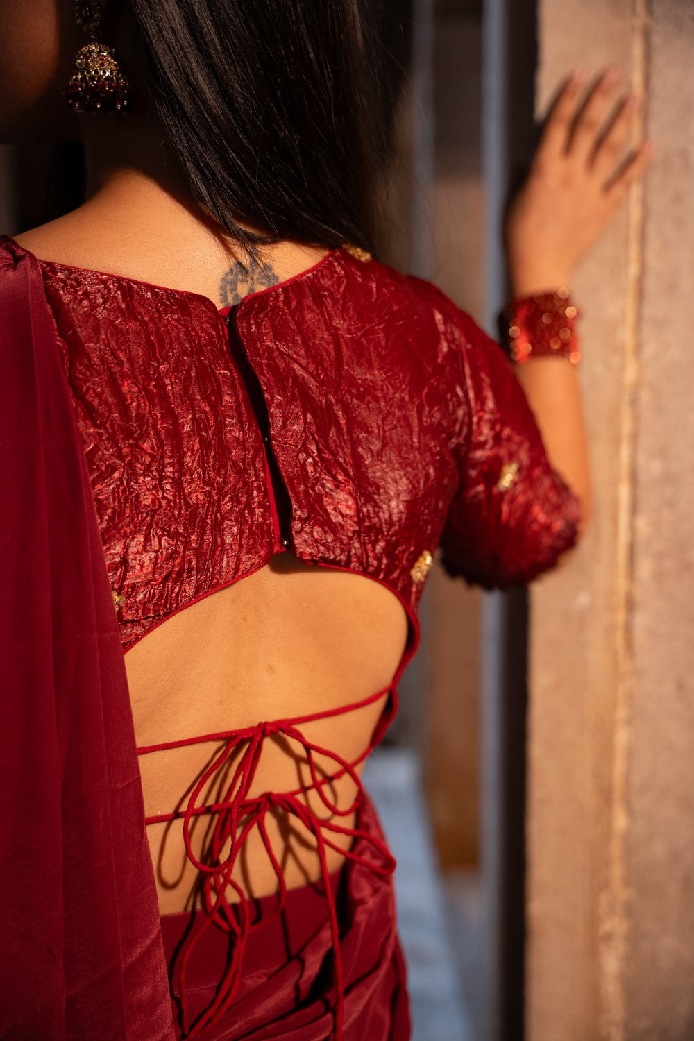 Image of Rasa Ruffle Saree