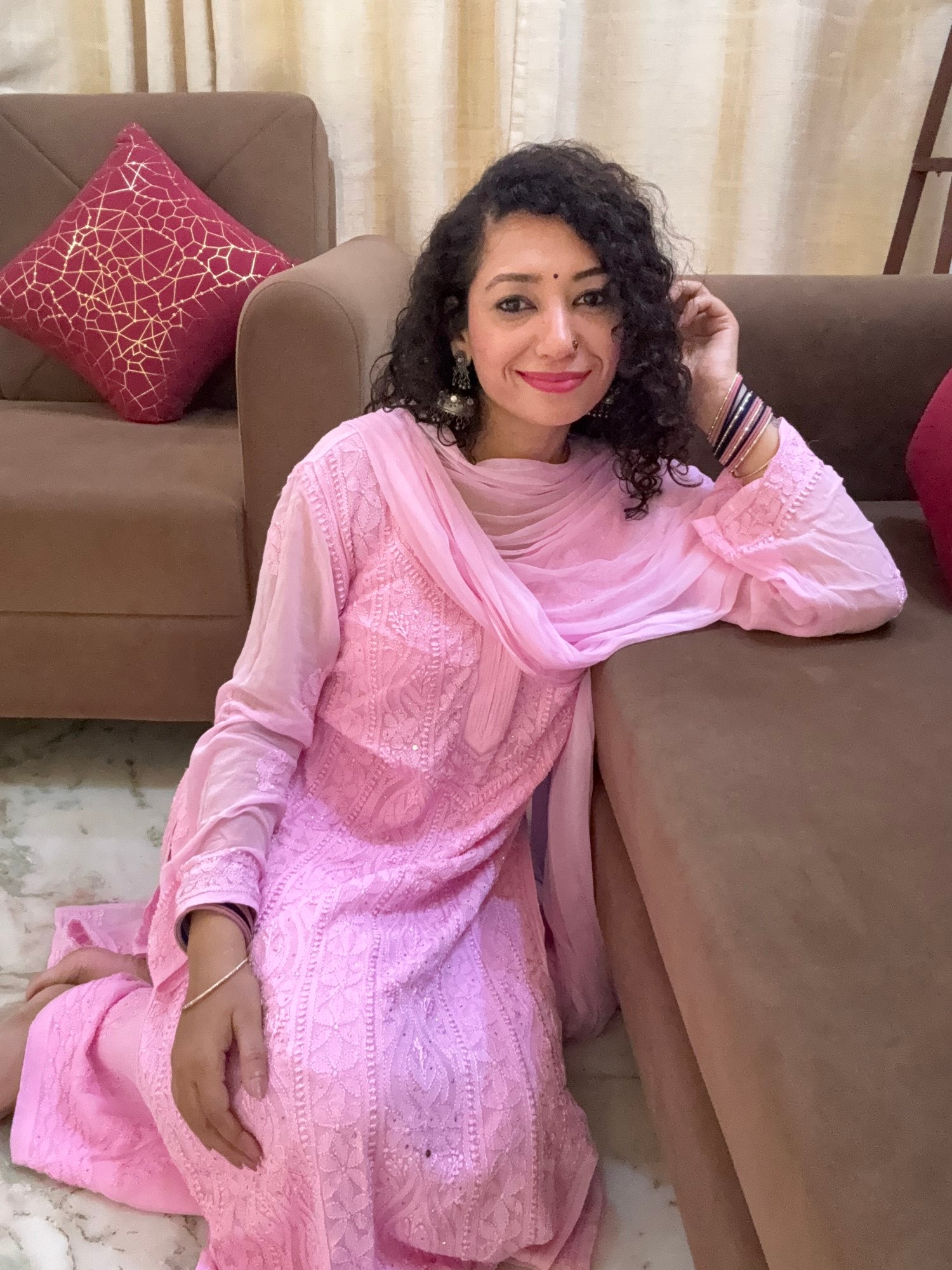 Kashish  Pink Kurta Set