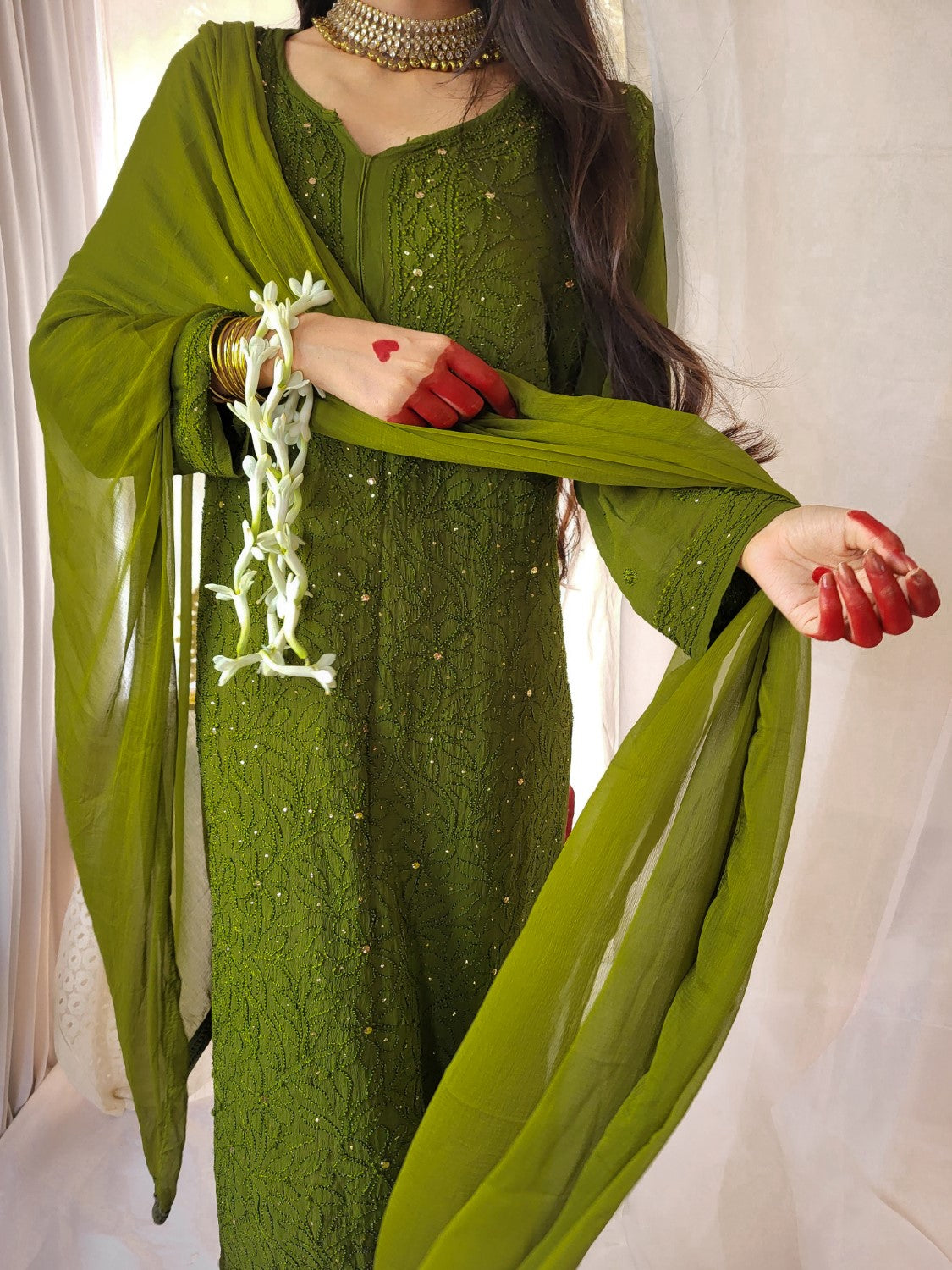 Kashish Green Kurta