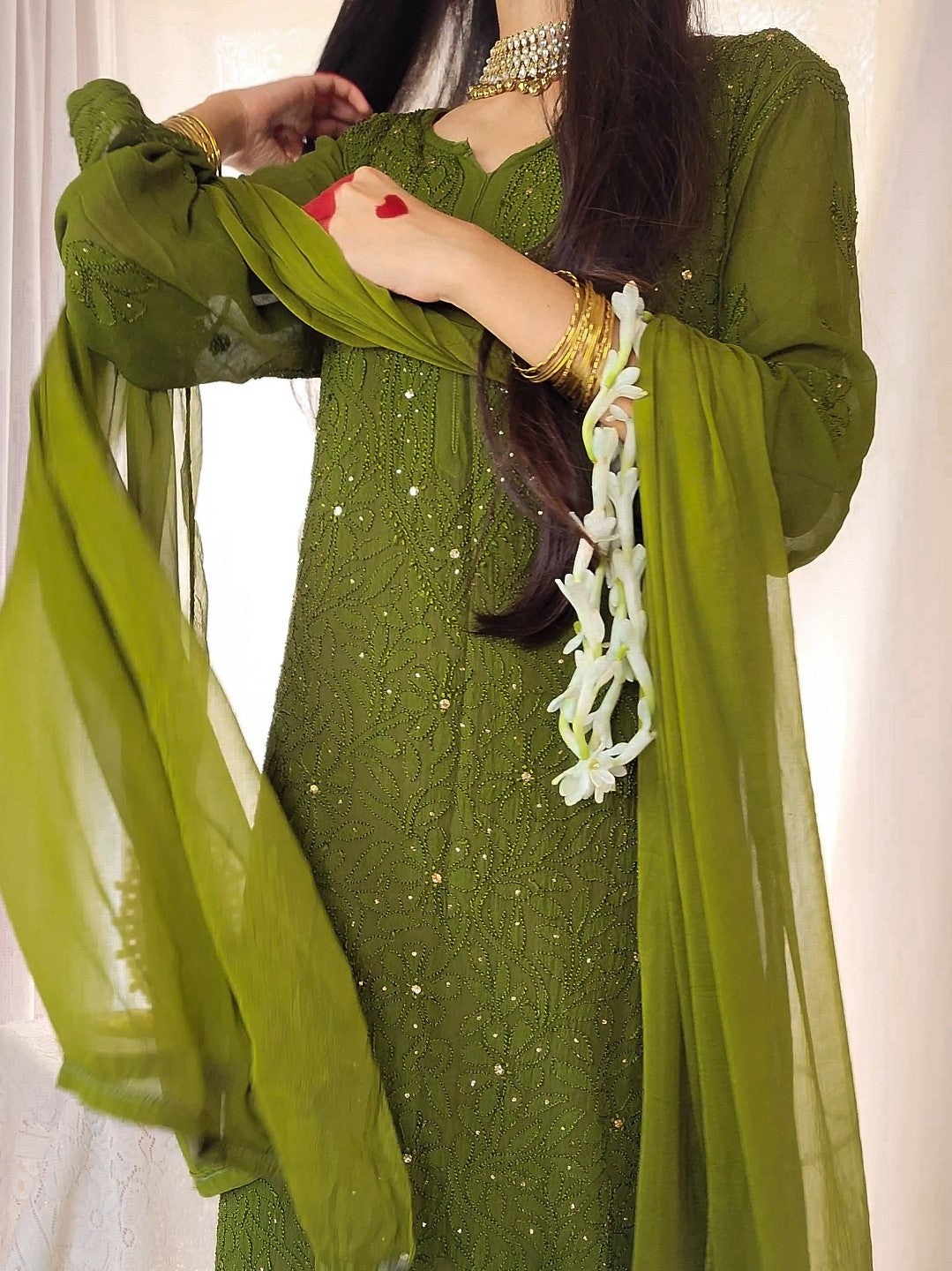 Kashish Green Kurta